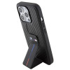 BMW BMHCP15LGSPCCK Apple iPhone 15 Pro Hardcase Grip Stand Smooth & Carbon, schwarz