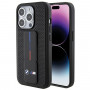 BMW BMHCP15LGSPPRK Apple iPhone 15 Pro Hardcase Grip Stand Smooth & Perforated, schwarz