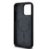 DKNY Apple iPhone 15 Pro Max Hardcase Liquid Silicone White Printed Logo MagSafe, schwarz