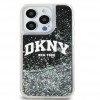 DKNY Apple iPhone 15 Pro Max Hardcase Liquid Glitter Big Logo, schwarz