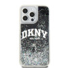 DKNY Apple iPhone 15 Pro Max Hardcase Liquid Glitter Big Logo, schwarz