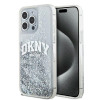 DKNY Apple iPhone 15 Pro Max Hardcase Hülle Liquid Glitter Big Logo