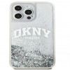 DKNY Apple iPhone 15 Pro Max Hardcase Hülle Liquid Glitter Big Logo