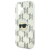 Karl Lagerfeld Apple iPhone 16 Hardcase Hülle IML Karl Head Electroplated, transparent