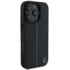 Mercedes MEHMP16L23RURBK Apple iPhone 16 Pro Hardcase MB Blue Line Leather MagSafe, schwarz