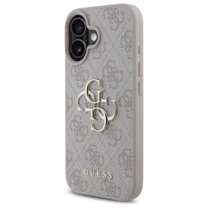 Guess GUHCP16S4GMGPI Apple iPhone 16 Hardcase Hülle 4G Big Logo, rosa