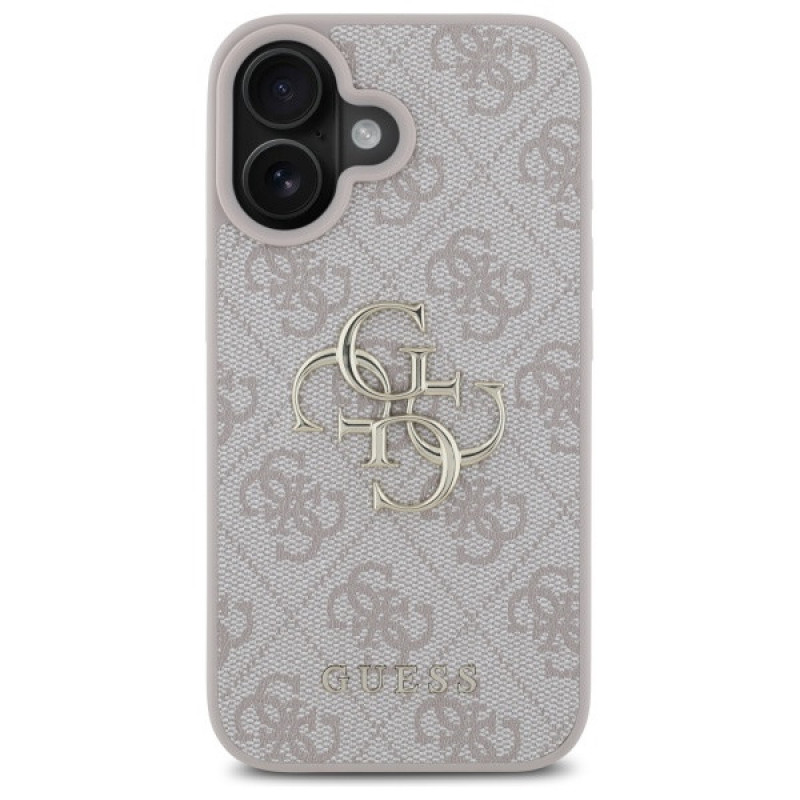 Guess GUHCP16S4GMGPI Apple iPhone 16 Hardcase Hülle 4G Big Logo, rosa