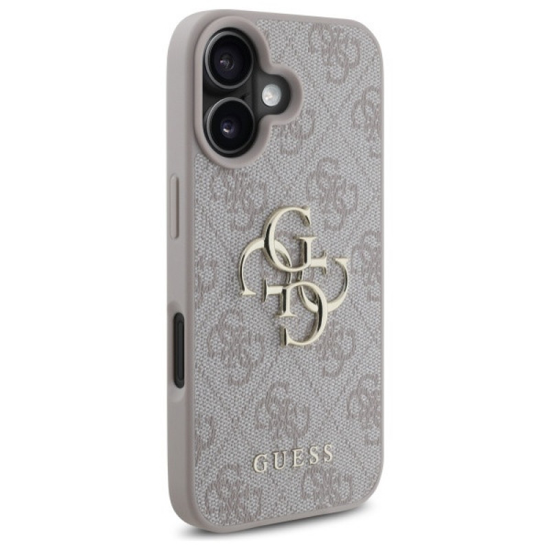 Guess GUHCP16S4GMGPI Apple iPhone 16 Hardcase Hülle 4G Big Logo, rosa