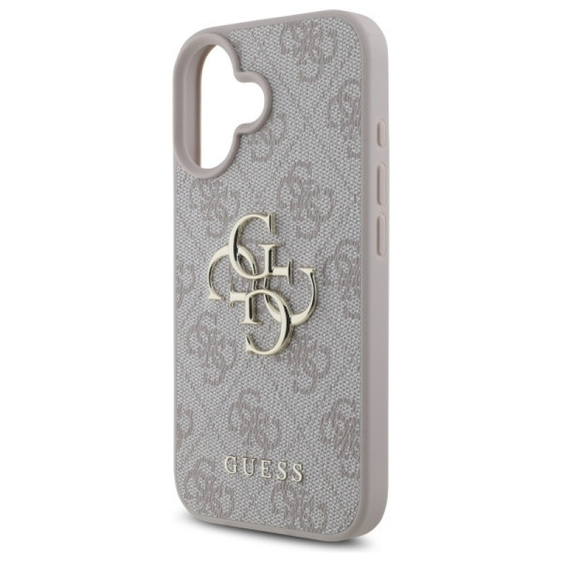 Guess GUHCP16S4GMGPI Apple iPhone 16 Hardcase Hülle 4G Big Logo, rosa