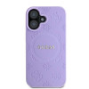 Guess Saffiano Peony Stamp MagSafe Hülle für Apple iPhone 16, lila