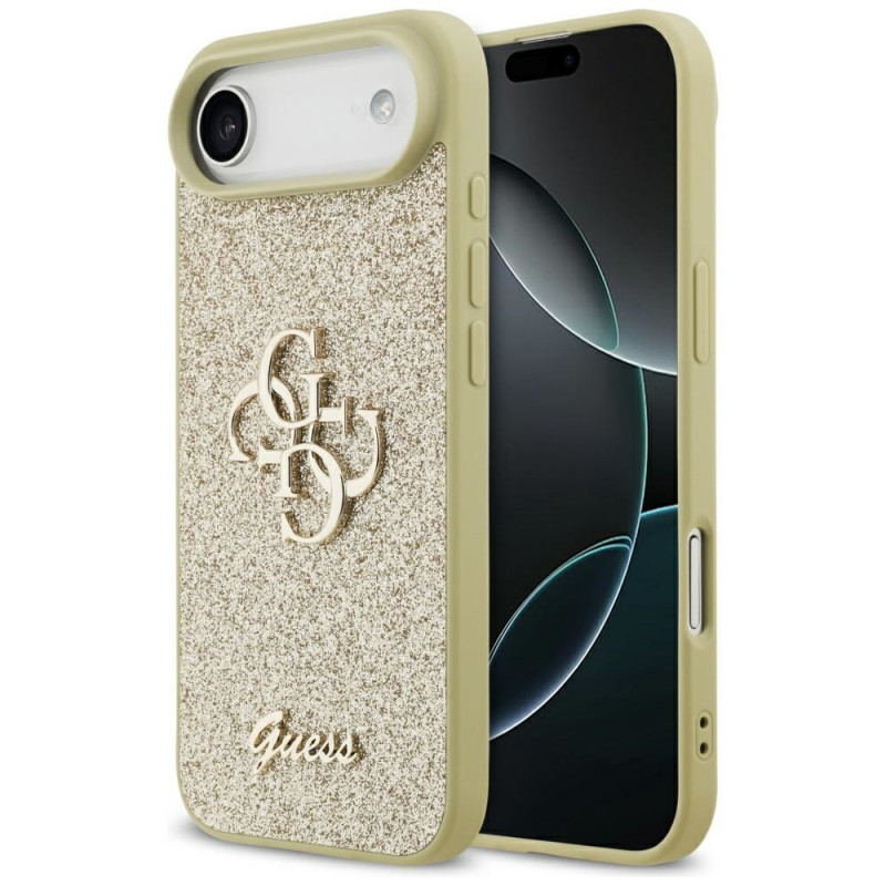 Guess Fixed Glitter Big 4G Hard Case für Apple iPhone Air, gold