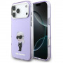 Karl Lagerfeld KLD22568 IML Aquarelle Karl & Choupette & Logo MagSafe-Hülle für Apple iPhone 17 Pro Max, lila