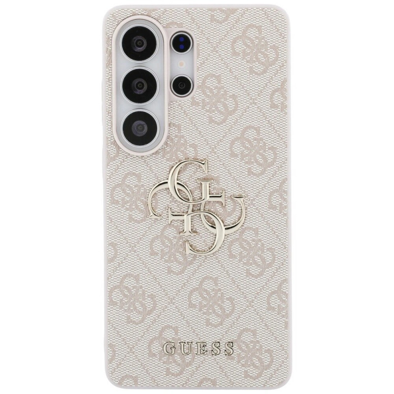 Guess GUE005337 4G Big Metal Logo Hard Case für Samsung Galaxy S26 Ultra, pink