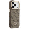 Guess 4G PU Triangle Logo & Stand Camera MagSafe Hülle für Apple iPhone 18 Pro / 17 Pro, braun