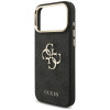 Guess 4G Big 4G Classic Logo Big Strap Metal Buttons Hülle mit Band für Apple iPhone 18 Pro Max / 17 Pro Max, schwarz