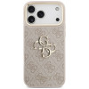 Guess 4G Big 4G Classic Logo Big Strap Metal Buttons Hülle mit Band für Apple iPhone 18 Pro Max / 17 Pro Max, pink