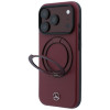 Mercedes-Benz Leder-Hülle mit Ringständer MagSafe für Apple iPhone 18 Pro Max / 17 Pro Max, burgund