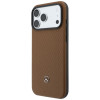 Mercedes-Benz Grill Pattern Leder MagSafe Hülle und Kartenetui Set für Apple iPhone 18 Pro Max / 17 Pro Max, camel