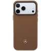 Mercedes-Benz Grill Pattern Leder MagSafe Hülle und Kartenetui Set für Apple iPhone 18 Pro Max / 17 Pro Max, camel