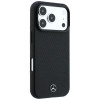 Mercedes-Benz Hülle Grill Pattern und Kartenetui Leder MagSafe für Apple iPhone 18 Pro Max / 17 Pro Max, schwarz