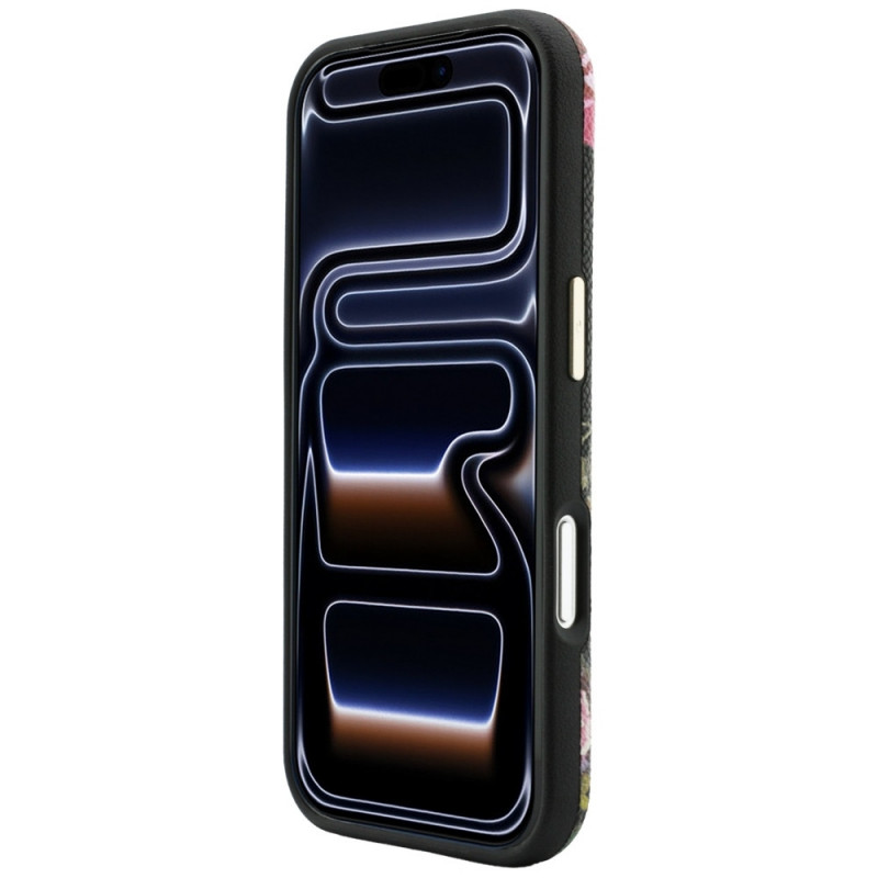 Guess Blossom Roses Print MagSafe Hülle für Apple iPhone 18 Pro Max / 17 Pro Max, schwarz