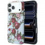 Guess GUE6026 Blossom Roses Print MagSafe Hülle für Apple iPhone 18 Pro / 17 Pro, blau