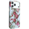 Guess GUE6026 Blossom Roses Print MagSafe Hülle für Apple iPhone 18 Pro / 17 Pro, blau
