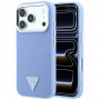 Guess Grained Triangle Logo MagSafe Hardcase für Apple iPhone 18 Pro / 17 Pro, blau