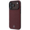 Mercedes-Benz Hülle Grill Pattern und Kartenetui Leder MagSafe für Apple iPhone 18 Pro Max / 17 Pro Max, schwarz