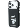 Karl Lagerfeld Smooth Choupette Sketch MagSafe Hülle für Apple iPhone 18 Pro Max / 17 Pro Max, Schwarz