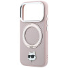 Karl Lagerfeld with Ring Stand 360 Choupette Head Pin MagSafe Hülle für Apple iPhone 18 Pro Max / 17 Pro Max, Pink