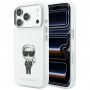 Karl Lagerfeld IML Ikonik Sketch Print MagSafe Hülle für Apple iPhone 18 Pro Max / 17 Pro Max, Beige (KLD22794)