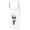 Karl Lagerfeld IML Ikonik Sketch Print MagSafe Hülle für Apple iPhone 18 Pro Max / 17 Pro Max, Beige (KLD22794)