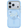 Karl Lagerfeld Script Logo MagSafe Hülle für Apple iPhone 18 Pro / 17 Pro, Hellblau