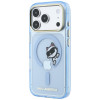 Karl Lagerfeld Peekaboo Logo MagSafe Hülle für Apple iPhone 18 Pro Max / 17 Pro Max, Blau
