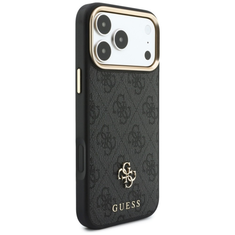Guess 4G Hülle mit Wallet, MagSafe, für Apple iPhone 18 Pro / 17 Pro, schwarz