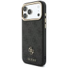 Guess 4G Hülle mit Wallet, MagSafe, für Apple iPhone 18 Pro Max / 17 Pro Max, schwarz