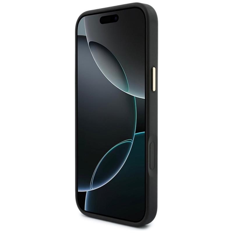 Guess 4G Hülle mit Wallet, MagSafe, für Apple iPhone 18 Pro Max / 17 Pro Max, schwarz