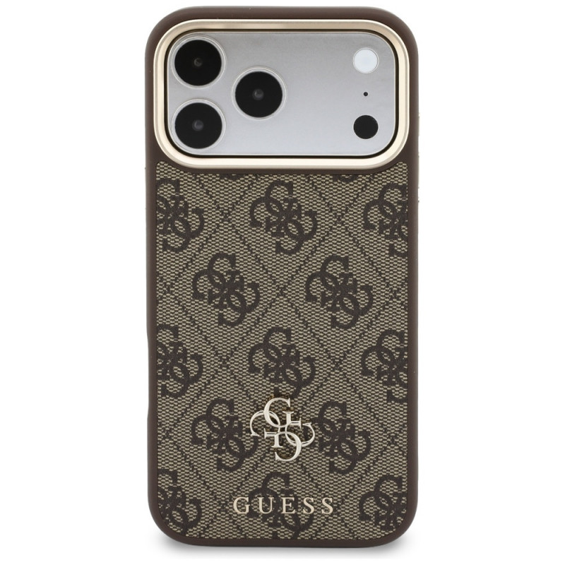 Guess 4G Hülle mit Wallet, MagSafe, für Apple iPhone 18 Pro Max / 17 Pro Max, braun