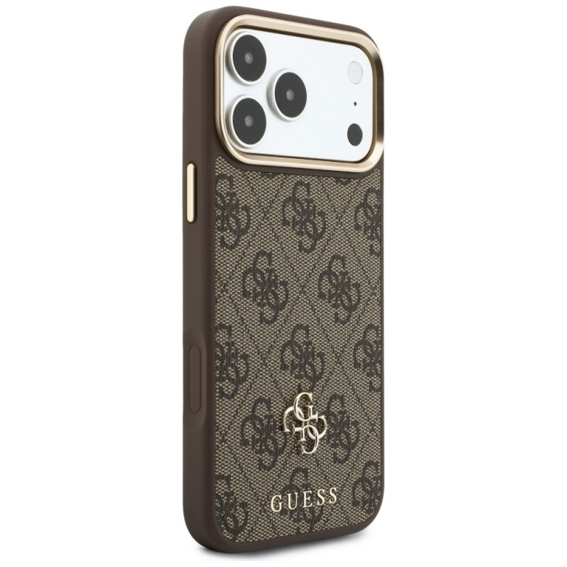 Guess 4G Hülle mit Wallet, MagSafe, für Apple iPhone 18 Pro Max / 17 Pro Max, braun