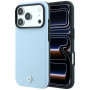 BMW Kevlar Metal Logo MagSafe Hülle für Apple iPhone 18 Pro / 17 Pro, blau