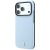 BMW Kevlar Metal Logo MagSafe Hülle für Apple iPhone 18 Pro / 17 Pro, blau