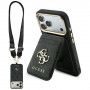 Guess 4G Hülle mit Wallet und Lanyard, MagSafe, für Apple iPhone 18 Pro / 17 Pro, braun
