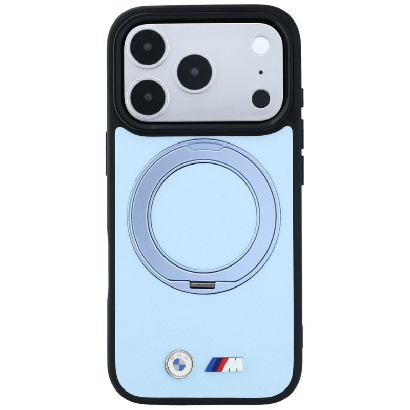 BMW Kevlar Ring Stand 360 MagSafe Hülle für Apple iPhone 18 Pro Max / 17 Pro Max, blau