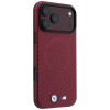 BMW M Carbon Printed Ring MagSafe Hülle für Apple iPhone 18 Pro / 17 Pro, burgund