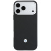 BMW Quilted Pattern Metal Logo Hülle und Wallet-Set für Apple iPhone 18 Pro Max / 17 Pro Max, schwarz