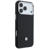 BMW Quilted Pattern Metal Logo Hülle und Wallet-Set für Apple iPhone 18 Pro Max / 17 Pro Max, schwarz