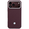 BMW Quilted Pattern Metal Logo Hülle und Wallet-Set für Apple iPhone 18 Pro Max / 17 Pro Max, burgundy