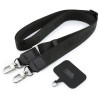 Karl Lagerfeld Saffiano Karl&Choupette Heads Pins Strap Logo Hülle für Apple iPhone 18 Pro / 17 Pro, schwarz