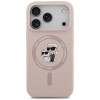 Karl Lagerfeld Silikon Karl&Choupette Ring MagSafe Hülle für Apple iPhone 18 Pro / 17 Pro, schwarz